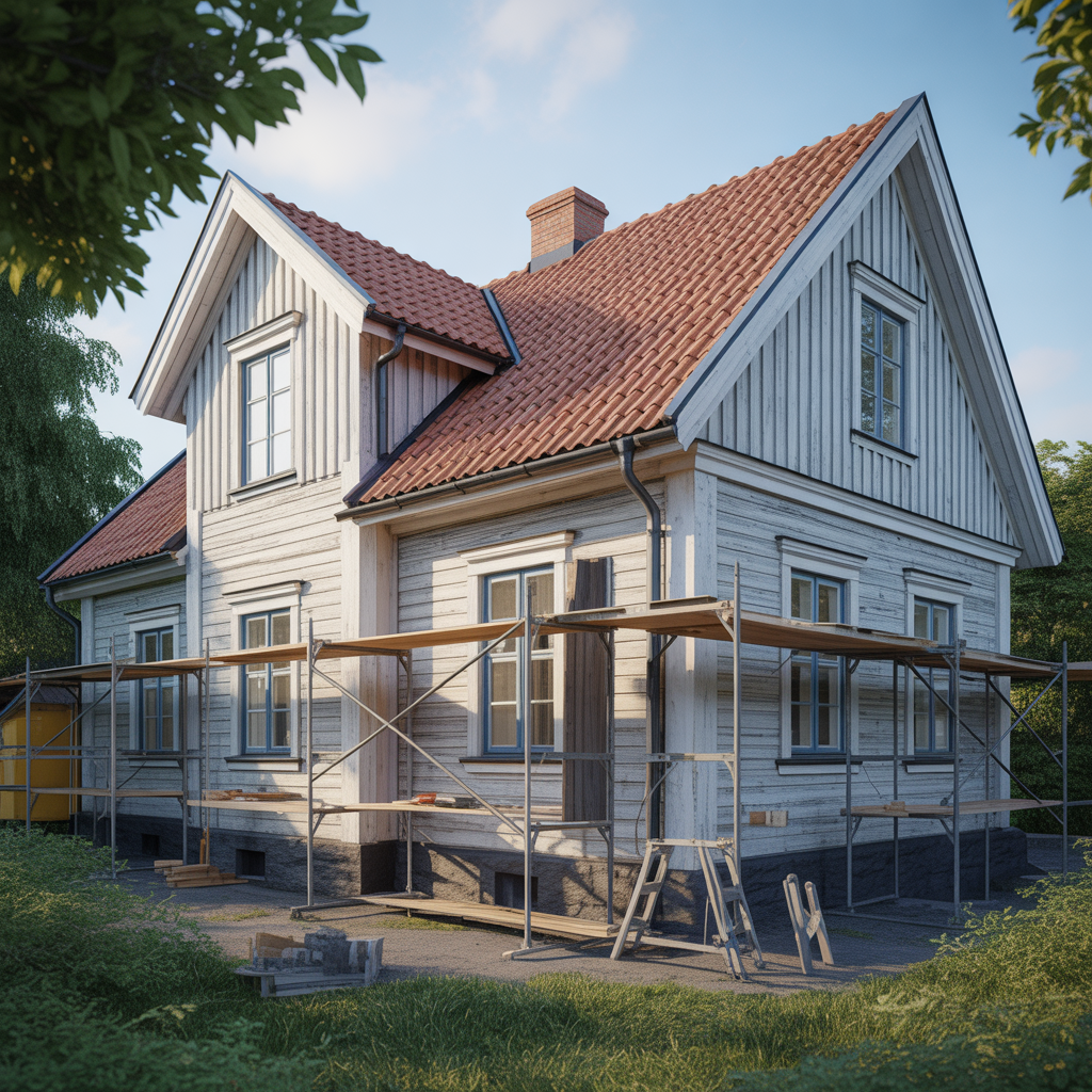 2.Taken och fasaden tips for totalrenovering av husets exterior