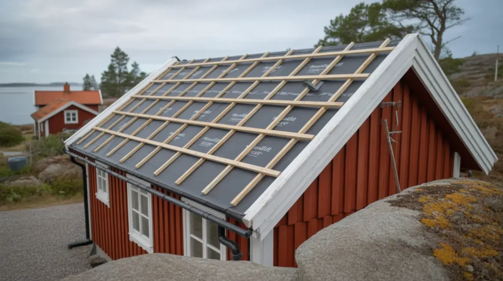 ny underlagspapp och l kt p garage i gottsk r onsala